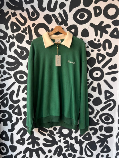 BOUND - Kelly Green 1/4 Zip Polo