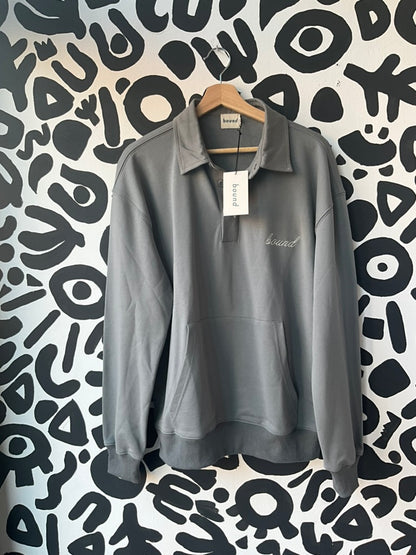 BOUND - Sage Grey Rugby Sweater