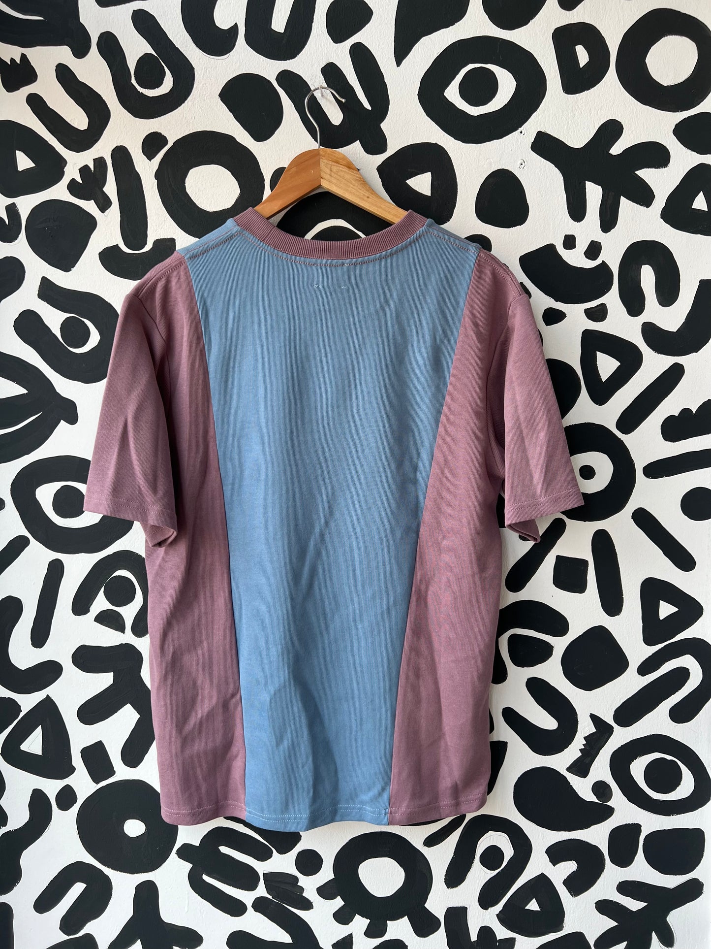 BOUND - Mauve & Slate Retro Split tee