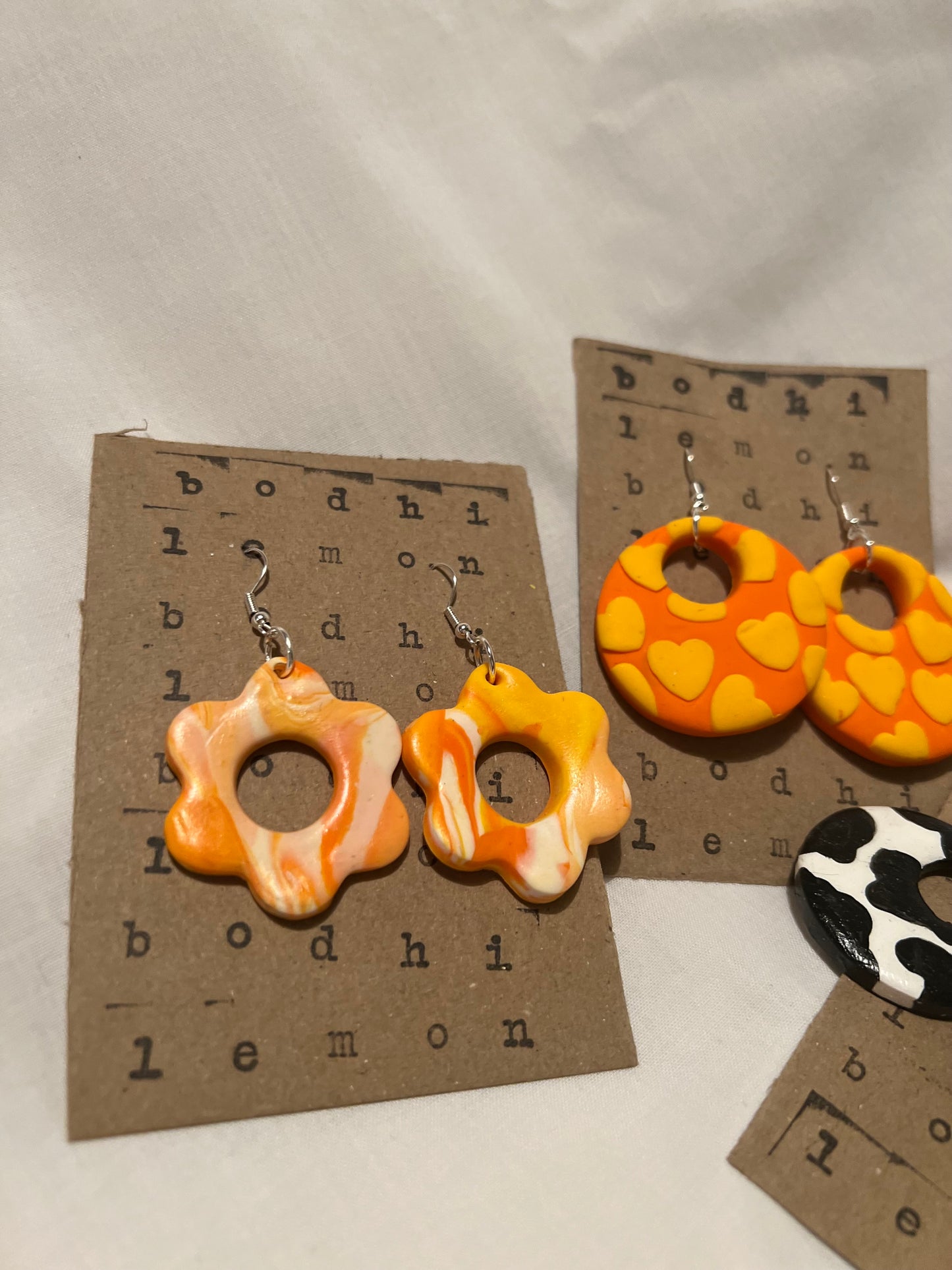 Yellows and Oranges Statement Earrings