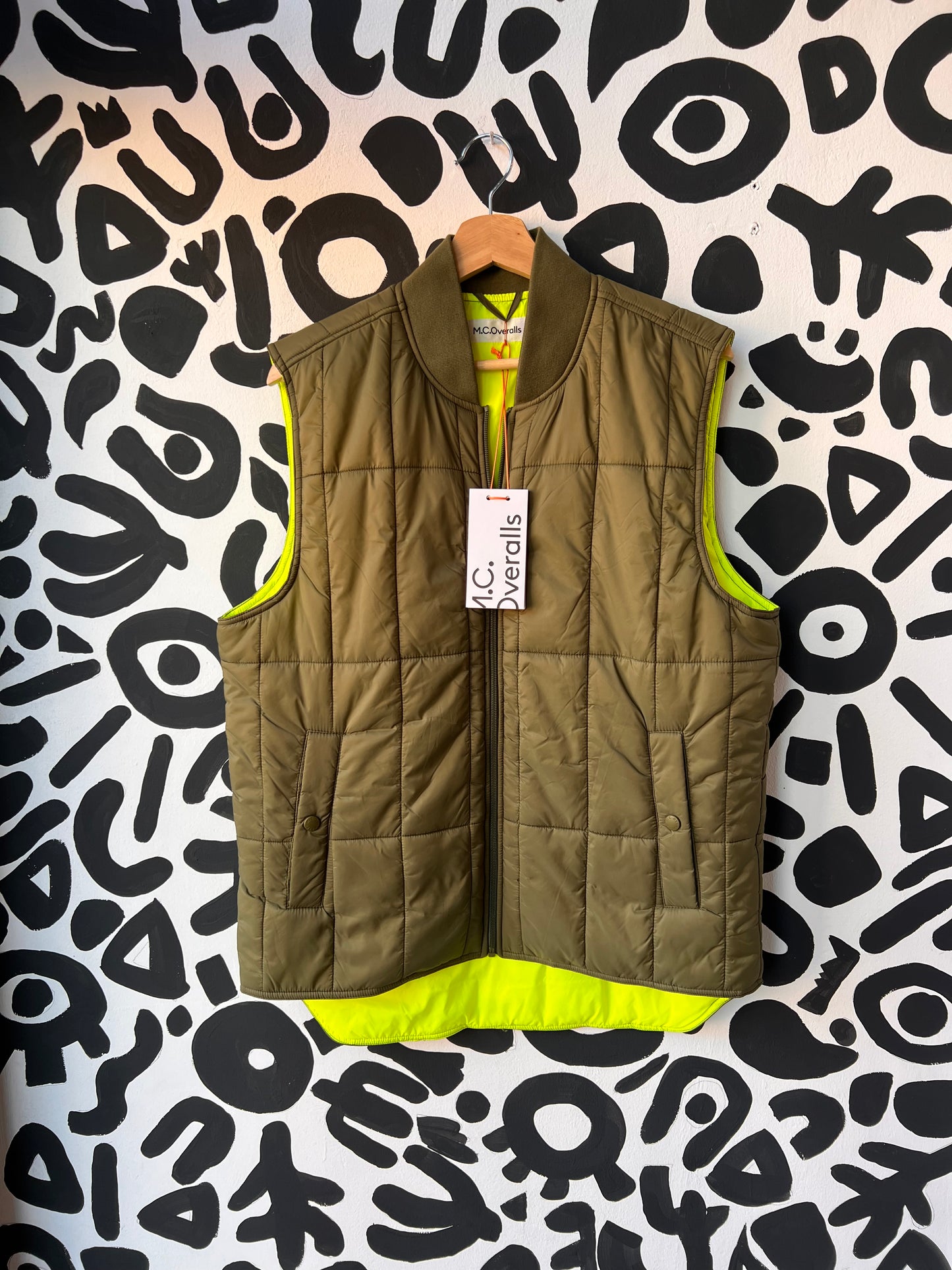 M.C Overalls Padded Zip Vest