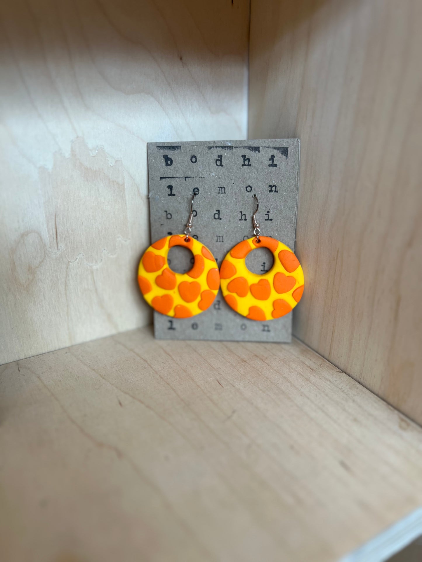 Yellows and Oranges Statement Earrings