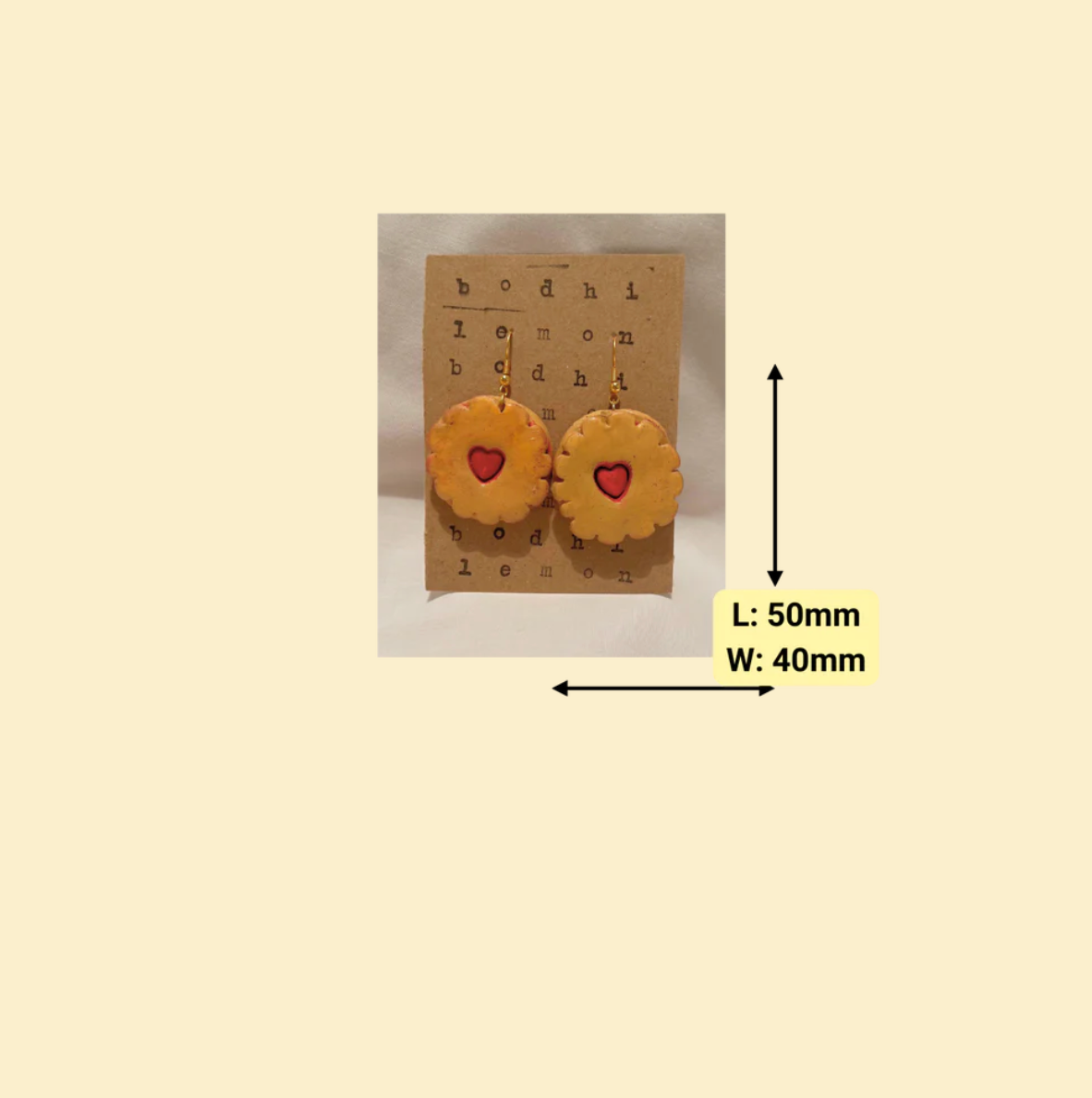 'Those Famous Biscuits'  Statement Earrings