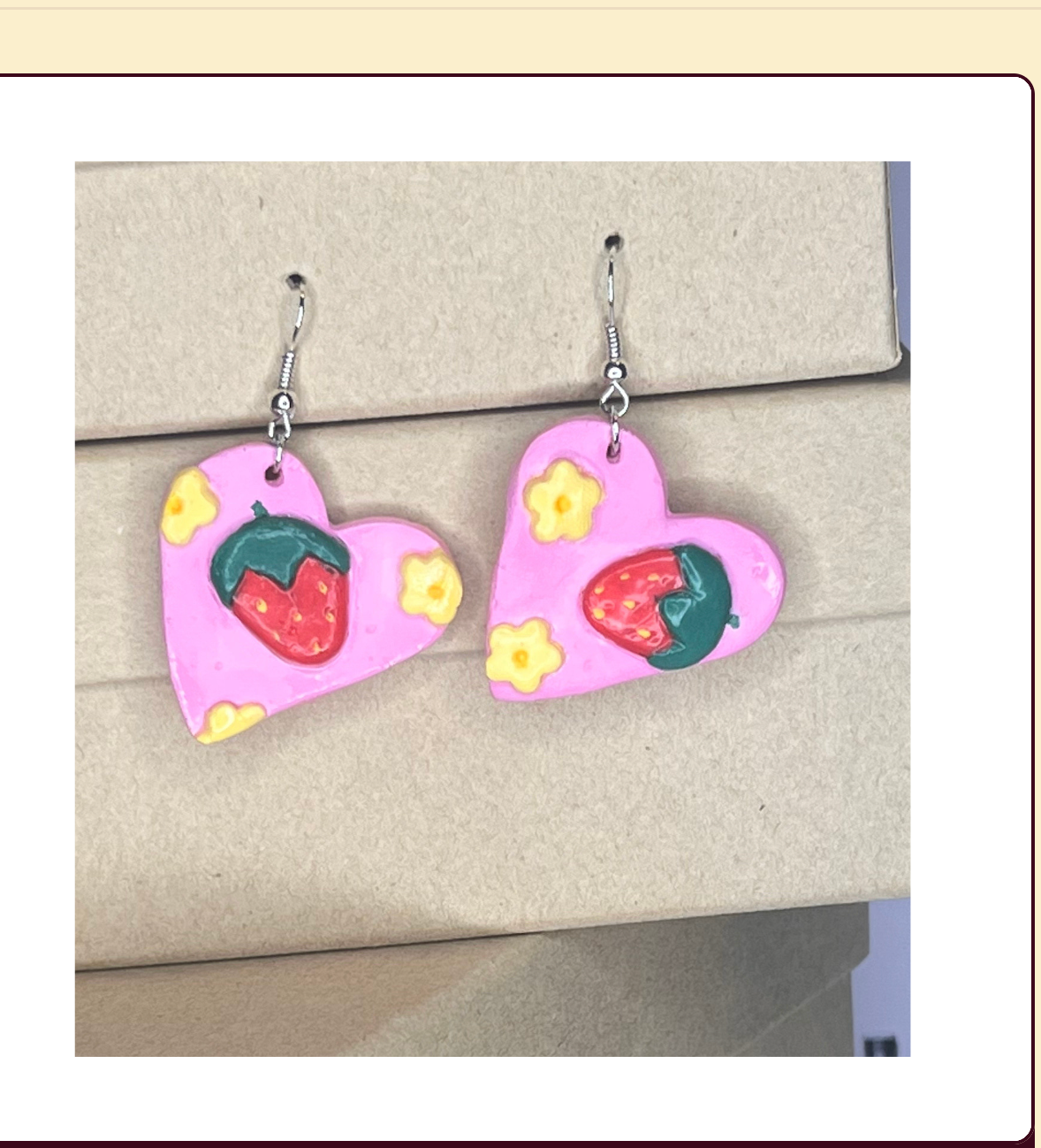 Strawberries and Lemons Statement Earrings