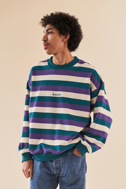 BOUND - Dahlia Stripe Oversized Sweater